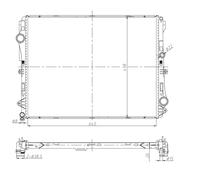 Radiateur, refroidissement moteur NRF 50041