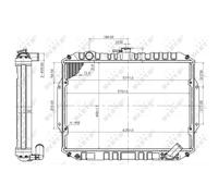 Radiateur, refroidissement moteur NRF 503486