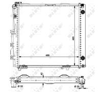 Radiateur, refroidissement moteur NRF 504258