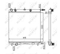 Radiateur, refroidissement moteur NRF 50430A