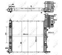 Radiateur, refroidissement moteur NRF 50581