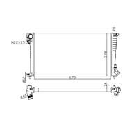 Radiateur, refroidissement moteur NRF 509510A