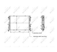 Radiateur, refroidissement moteur NRF 509729