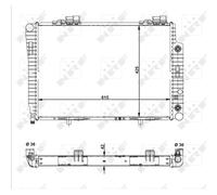 Radiateur, refroidissement du moteur EASY FIT NRF 51281