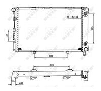 Radiateur, refroidissement moteur NRF 516580