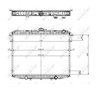 NRF 519533 Radiateur du moteur