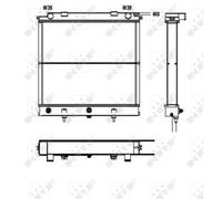 Radiateur, refroidissement moteur NRF 52129