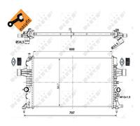 Radiateur, refroidissement moteur NRF 53000