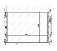 NRF 53004 Radiateur du moteur