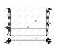 Radiateur, refroidissement moteur NRF 53011