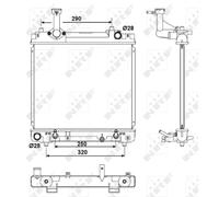 Radiateur, refroidissement moteur NRF 53079