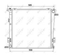 Radiateur, refroidissement moteur NRF 53109