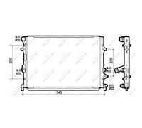 Radiateur, refroidissement moteur NRF 53139
