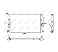 Radiateur, refroidissement moteur NRF 53181