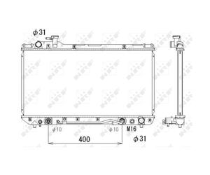 Radiateur, refroidissement moteur NRF 53288