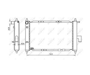 Radiateur, refroidissement moteur NRF 53375
