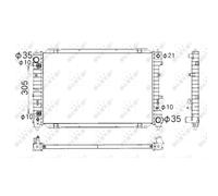 Radiateur, refroidissement moteur NRF 53378