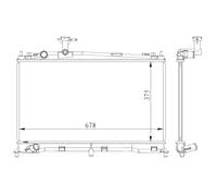 Radiateur, refroidissement moteur NRF 53411
