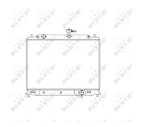 NRF Radiateur moteur 53492 – grille soudée – pour KIA RIO II (JB) 1.5 2005-2011