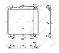 Radiateur, refroidissement moteur NRF 53569