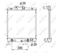 Radiateur, refroidissement moteur NRF 536355