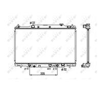 Radiateur, refroidissement moteur NRF 53679
