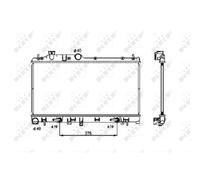 NRF Radiateur du moteur 53700