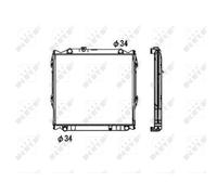 NRF 53708 Radiateur du moteur