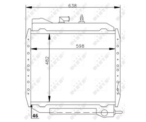 Radiateur, refroidissement moteur NRF 53714
