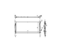 Radiateur, refroidissement moteur NRF 53746