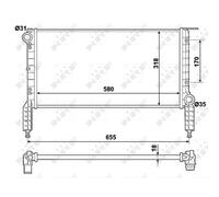 Radiateur, refroidissement moteur NRF 53788