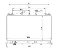 Radiateur, refroidissement moteur NRF 53822