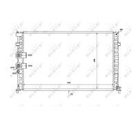 Radiateur, refroidissement moteur NRF 53842