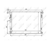 Radiateur, refroidissement moteur NRF 53845