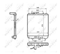 Radiateur, refroidissement moteur NRF 53862
