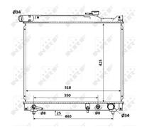 Radiateur, refroidissement du moteur NRF 53912