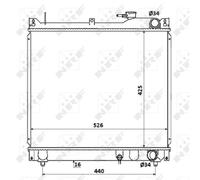Radiateur, refroidissement moteur NRF 53913