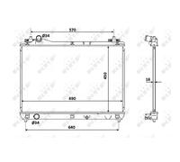 Radiateur, refroidissement moteur NRF 53915