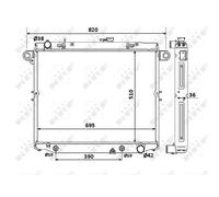 NRF Radiateur de refroidissement moteur 53919