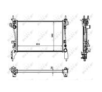 Radiateur, refroidissement moteur NRF 53934