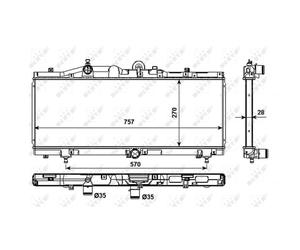 Radiateur, refroidissement moteur NRF 53983