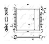 NRF 53989 Radiateur du moteur
