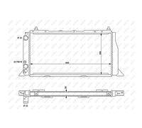 Radiateur, refroidissement moteur NRF 54603