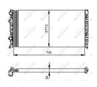 Radiateur, refroidissement moteur NRF 54696