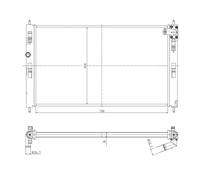 Radiateur, refroidissement moteur NRF 550023