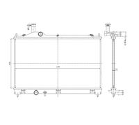 Radiateur, refroidissement moteur NRF 550025