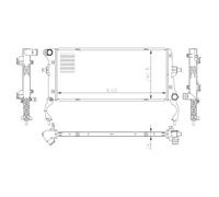 Radiateur, refroidissement moteur NRF 550034