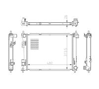 NRF 550039 Radiateur du moteur