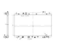 Radiateur, refroidissement moteur NRF 550040