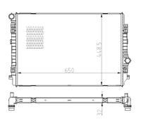 Radiateur, refroidissement moteur NRF 550081